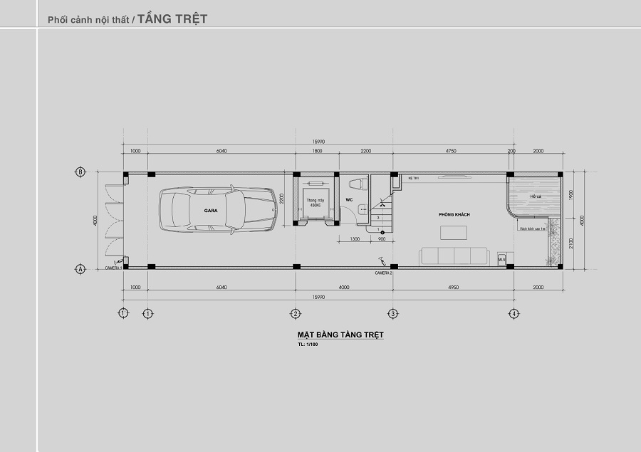 Mẫu Nhà Phố 1 Trệt 3 Lầu Sân Thượng 4x18m Đẹp, Tối Ưu 2026 4 Mặt bằng tầng trệt nhà phố