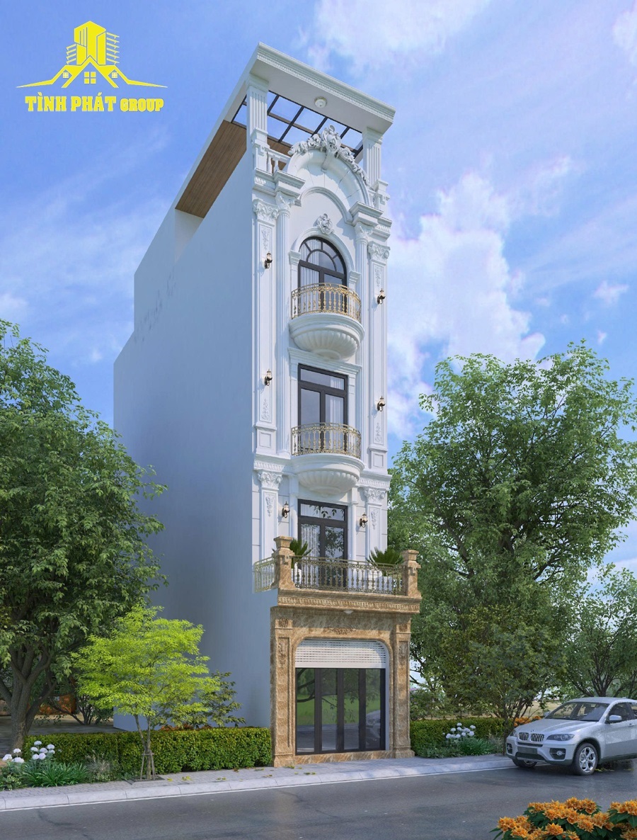 Mẫu Nhà Phố 1 Trệt 3 Lầu Sân Thượng 4x18m Đẹp, Tối Ưu 2026 3 Mặt tiền nhà phố 4 tầng đẹp