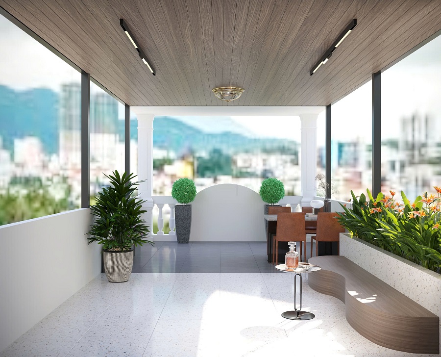 Mẫu Nhà Phố 1 Trệt 3 Lầu Sân Thượng 4x18m Đẹp, Tối Ưu 2026 10 sân thượng nhà phố 1 trệt 3 lầu