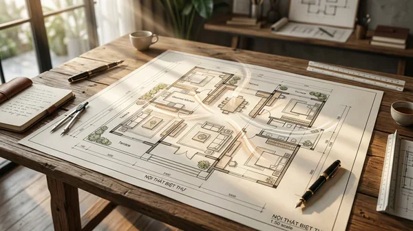 3. 3 Nguyên Tắc Vàng Và Lưu Ý Phong Thủy Khi Bố Trí Nội Thất Biệt Thự