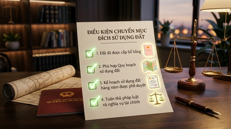Đất quy hoạch có chuyển mục đích được không? Luật 2026 4 Điều kiện để chuyển mục đích sử dụng đất trong vùng quy hoạch theo luật mới 2026
