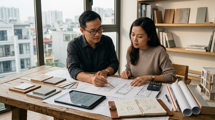 Dự toán chi phí xây nhà 3 tầng mới nhất