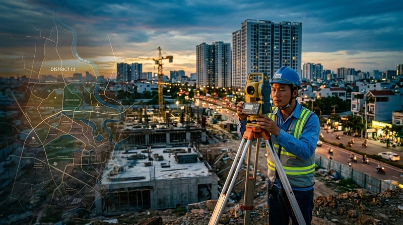 Công ty đo đạc đất đai tại Quận 12 uy tín | Tình Phát Group 1 Nhu cầu thực tế và vai trò của công ty đo đạc đất đai tại Quận 12