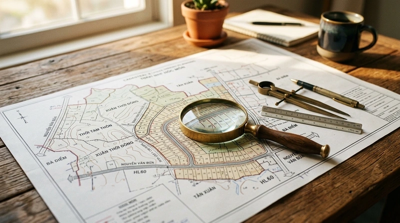 Tầm quan trọng của việc đo đạc và cắm mốc ranh giới đất tại Hóc Môn