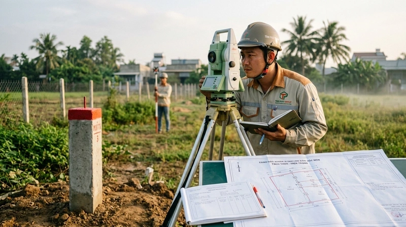 Chi tiết các dịch vụ đo đạc nhà đất Hóc Môn do Tình Phát Group cung cấp