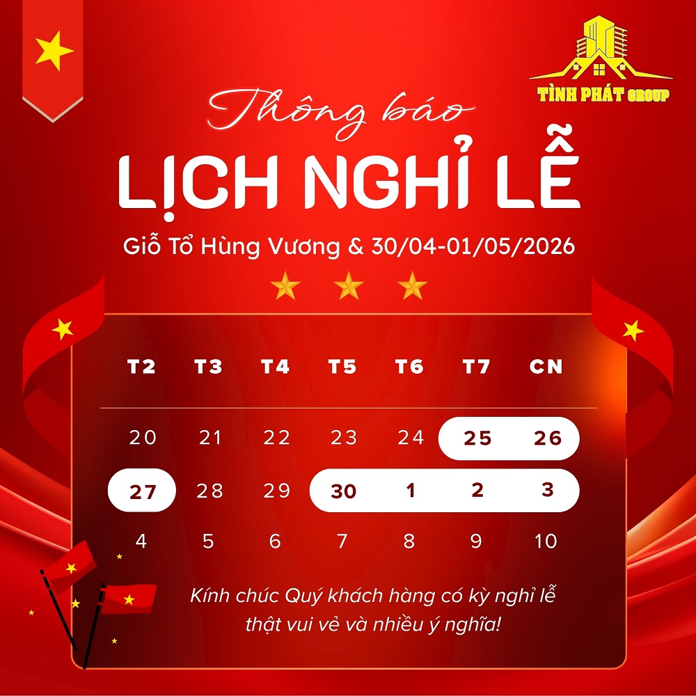 THÔNG BÁO LỊCH NGHỈ LỄ GIỖ TỔ HÙNG VƯƠNG VÀ 30/4 - 01/05/2026 11 THÔNG BÁO LỊCH NGHỈ LỄ GIỖ TỔ HÙNG VƯƠNG VÀ 30/4 - 01/05/2026